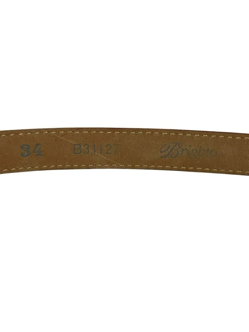 Brighton B31127 Red Patent Leather Belt Sz 34 Scroll Buckle USA Women’s 3/4”